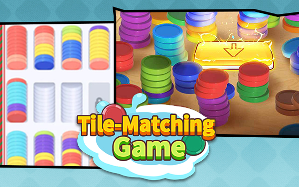 《Tile-Matching Game》：叠色合数谋进阶，巧排金币破关卡