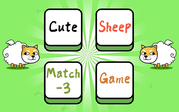 《Cute Sheep Match-3 Game》：萌羊三消乐无穷，巧连同色破高塔