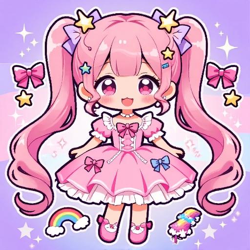 换装卡通少女