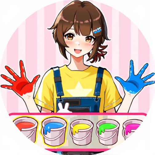 颜料搓手变装
