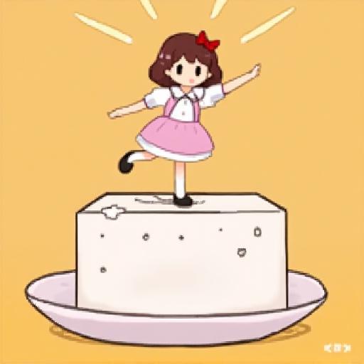 跳跳女孩豆腐