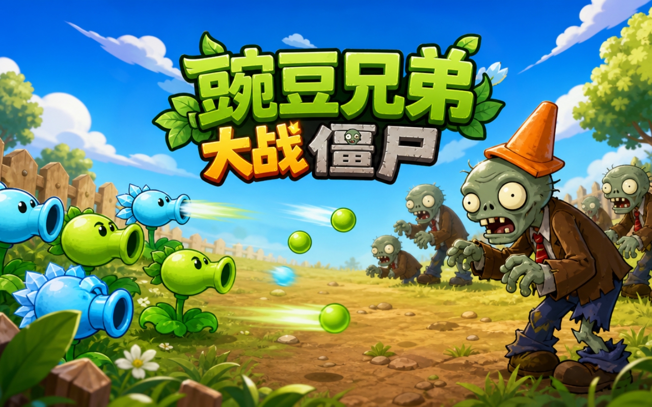豌豆兄弟大战僵尸