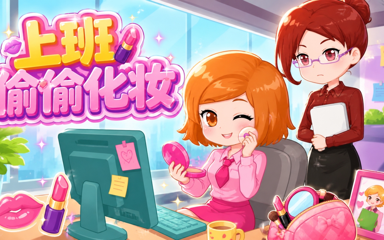 上班偷偷化妆