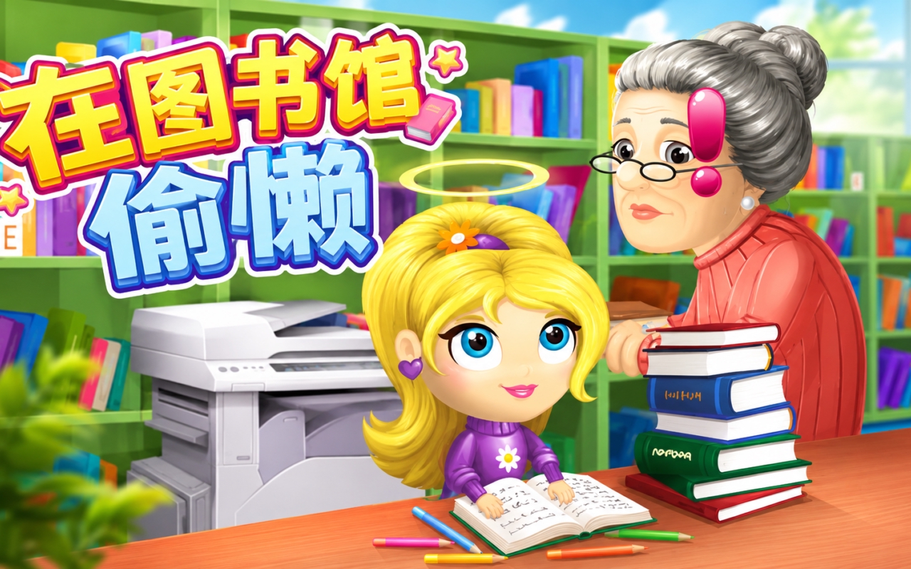 在图书馆偷懒
