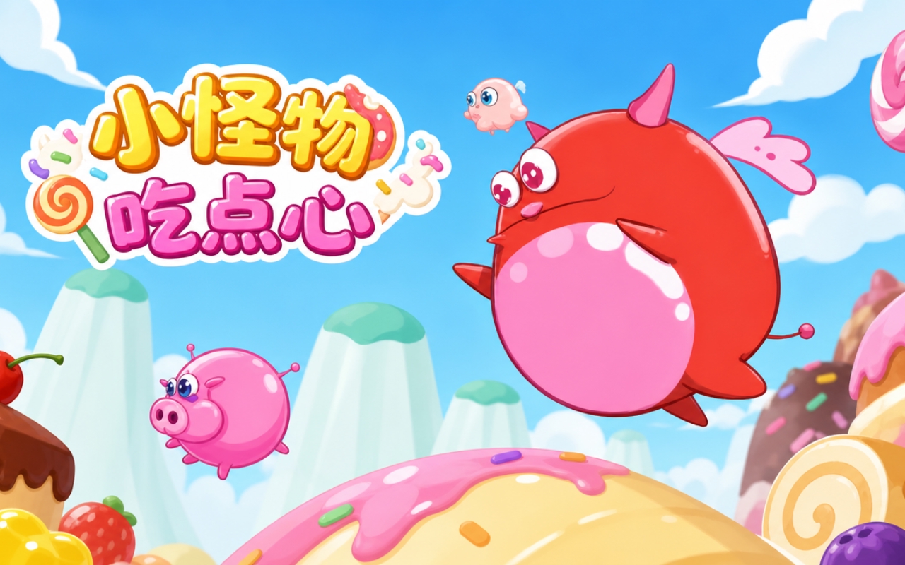 小怪物吃点心