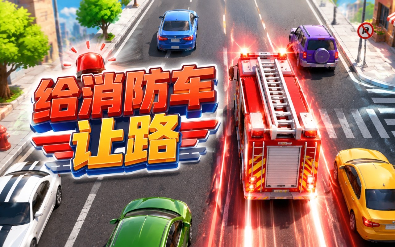 给消防车让路