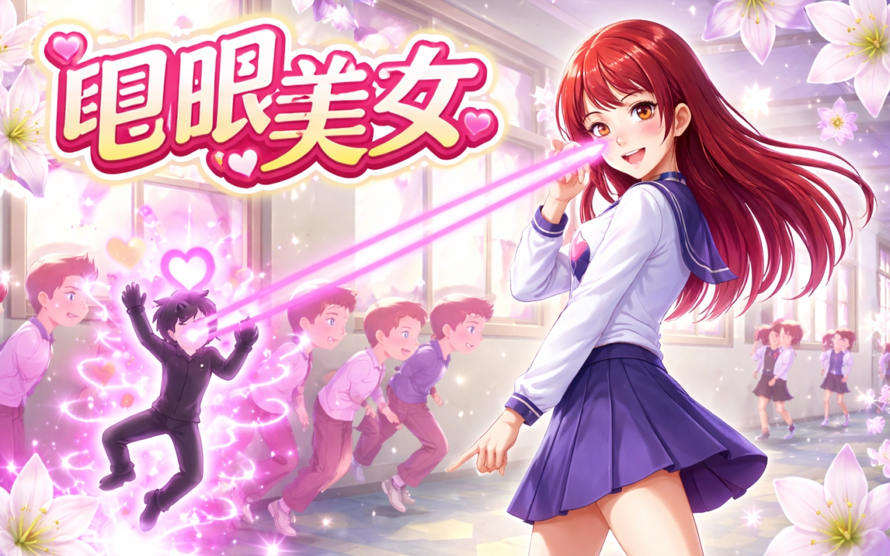 电眼美女