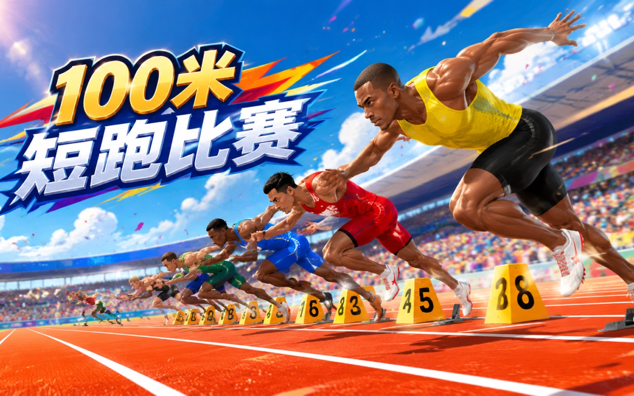 100米短跑比赛