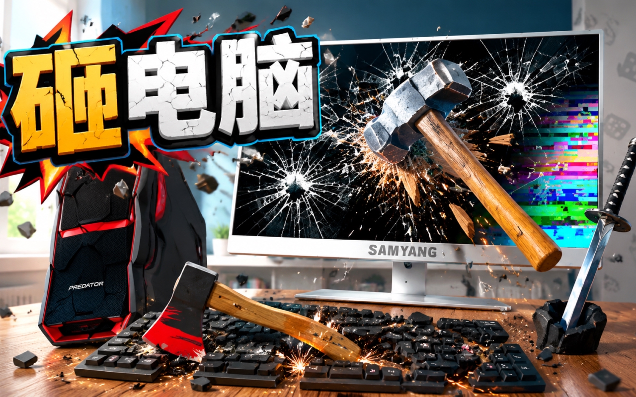 砸电脑