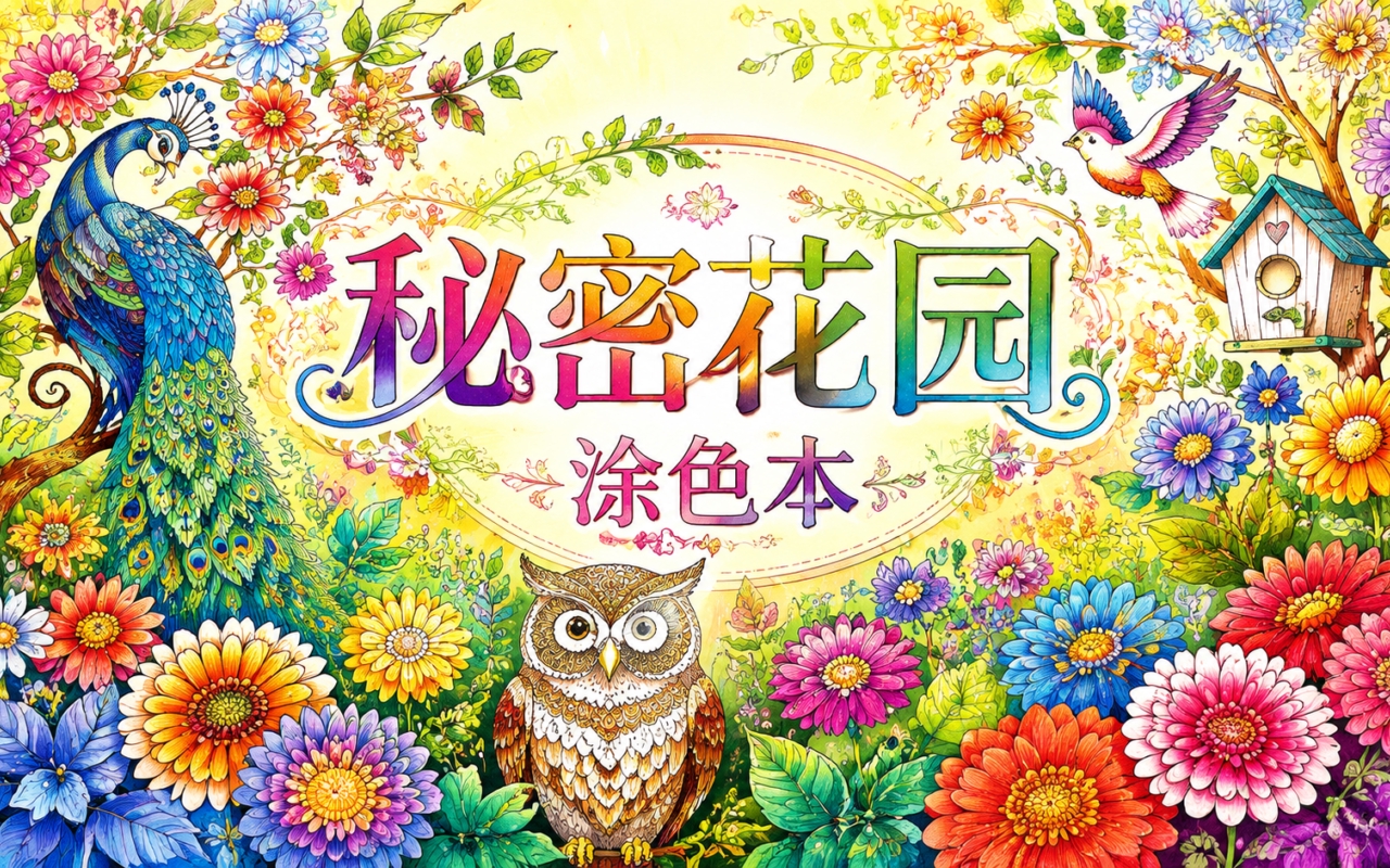秘密花园涂色本
