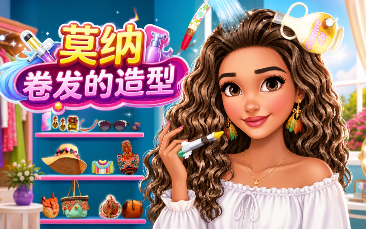 莫纳卷发的造型