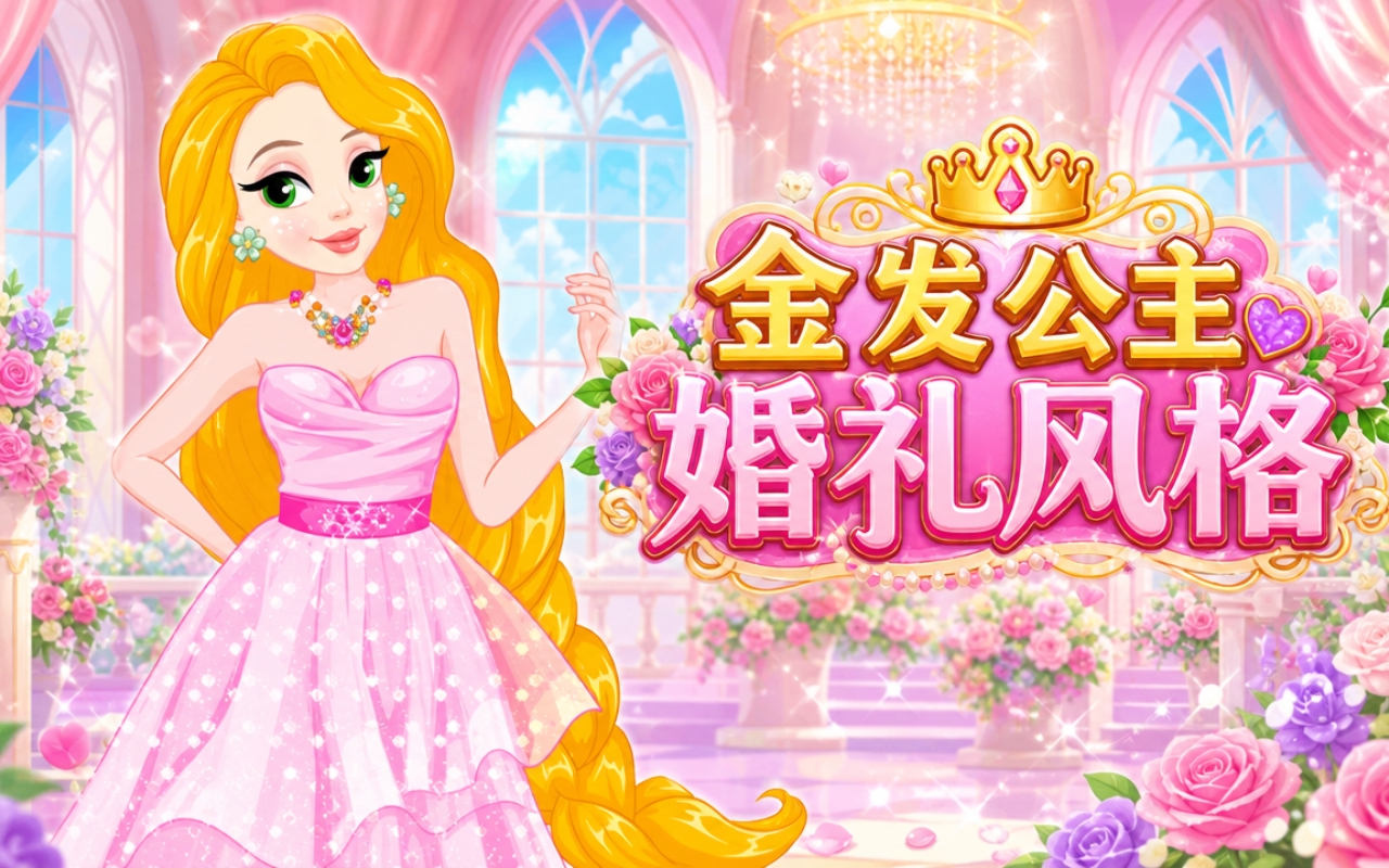 金发公主婚礼风格