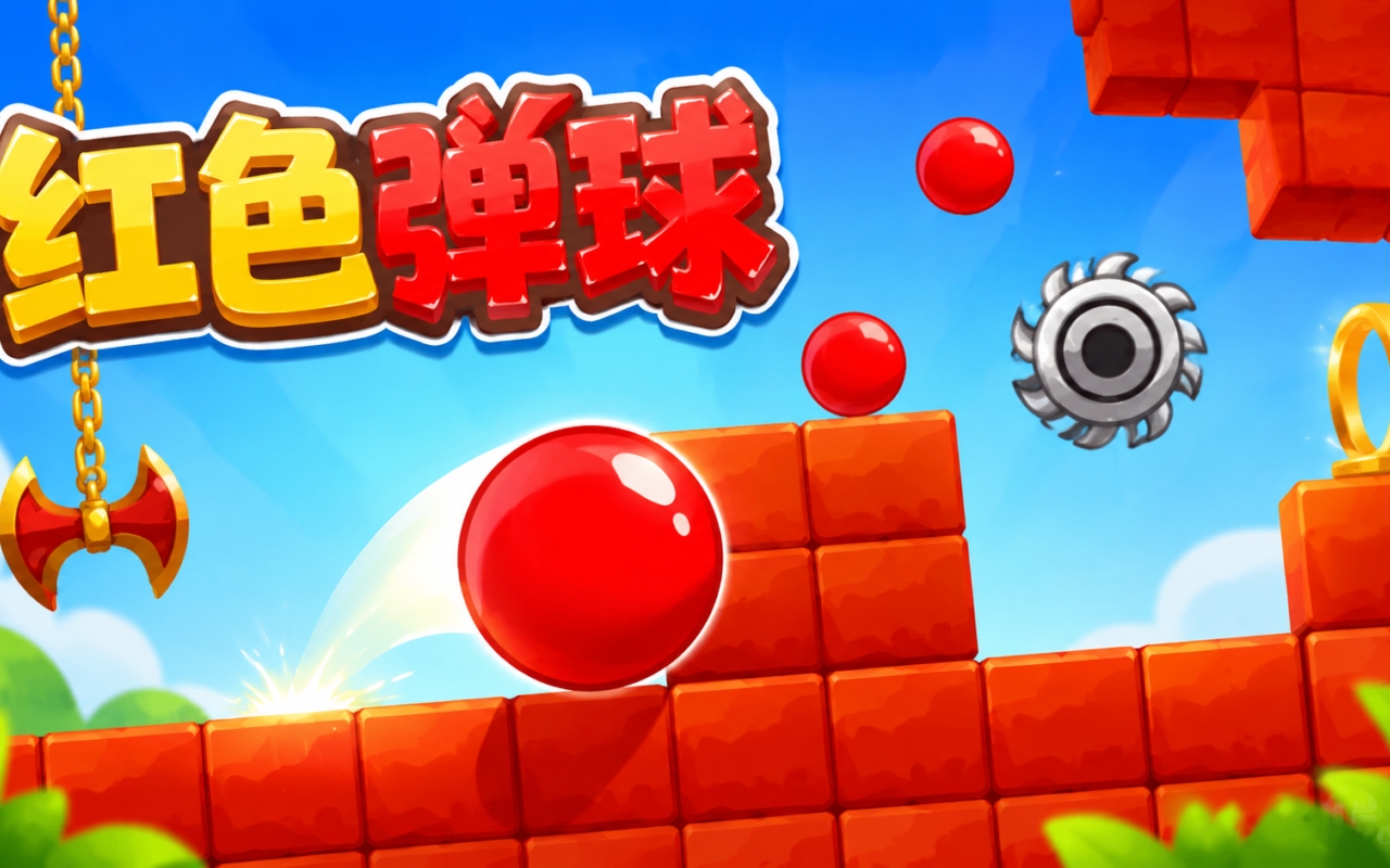 红色弹球