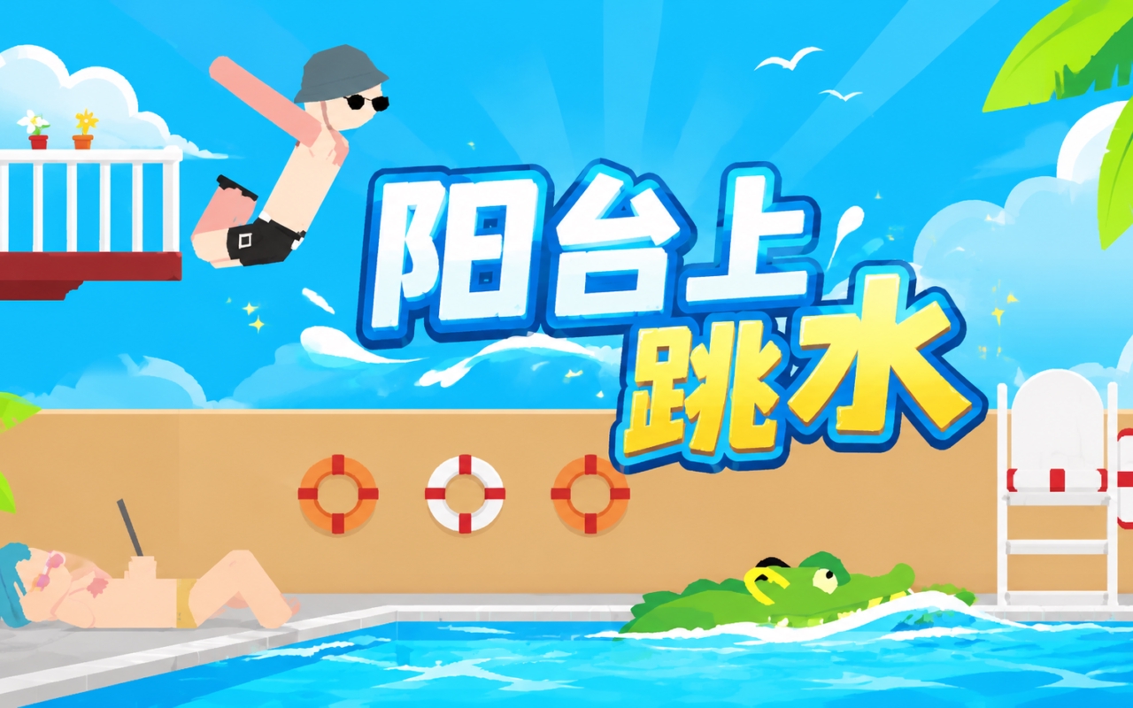 阳台上跳水