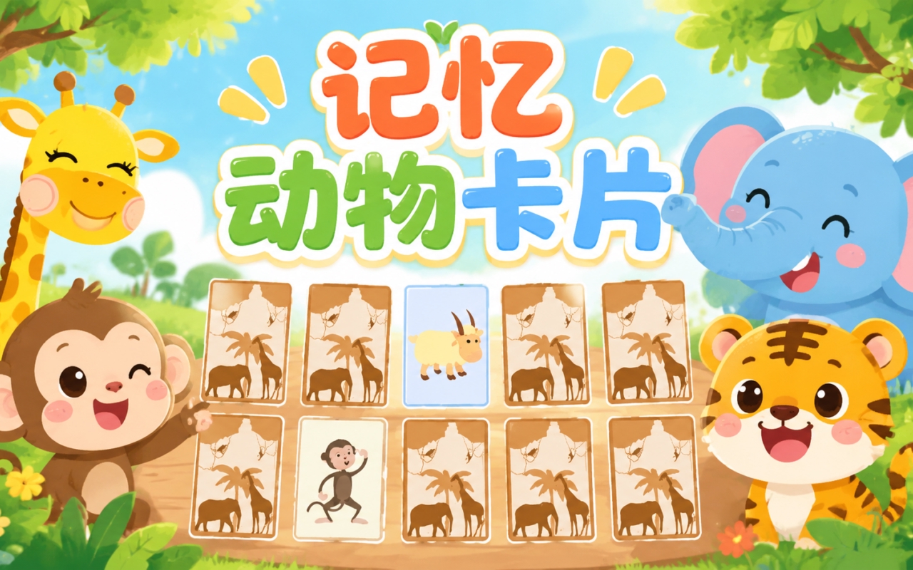 记忆动物卡片