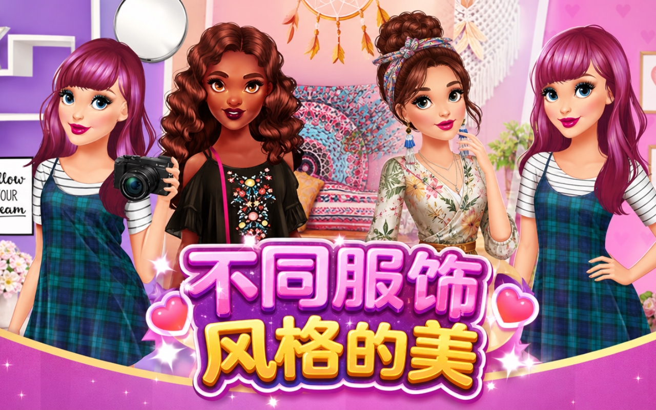 不同服饰风格的美