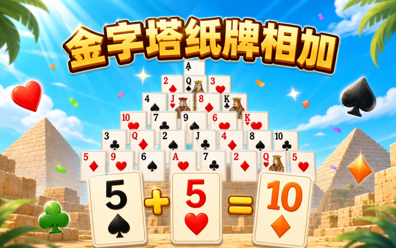 金字塔纸牌相加