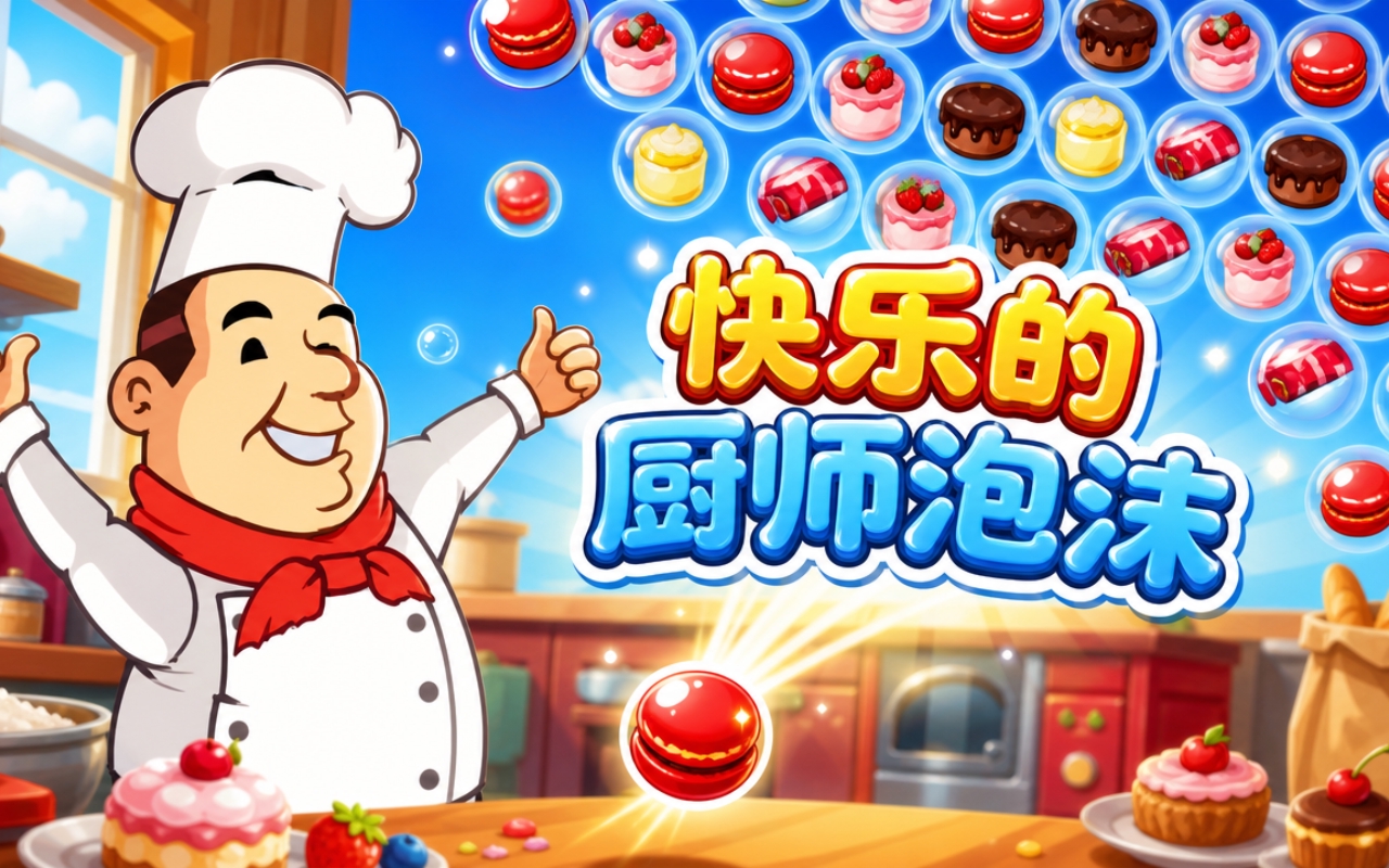 快乐的厨师泡沫