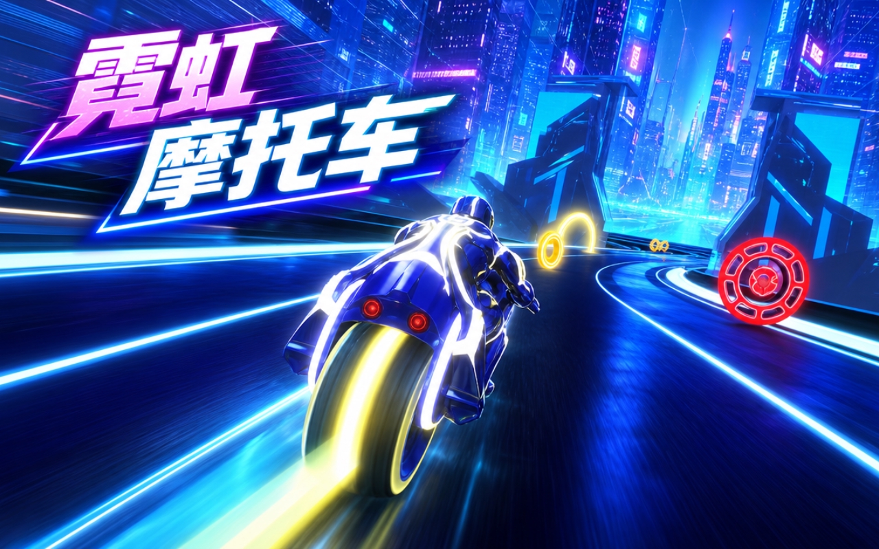 霓虹摩托车