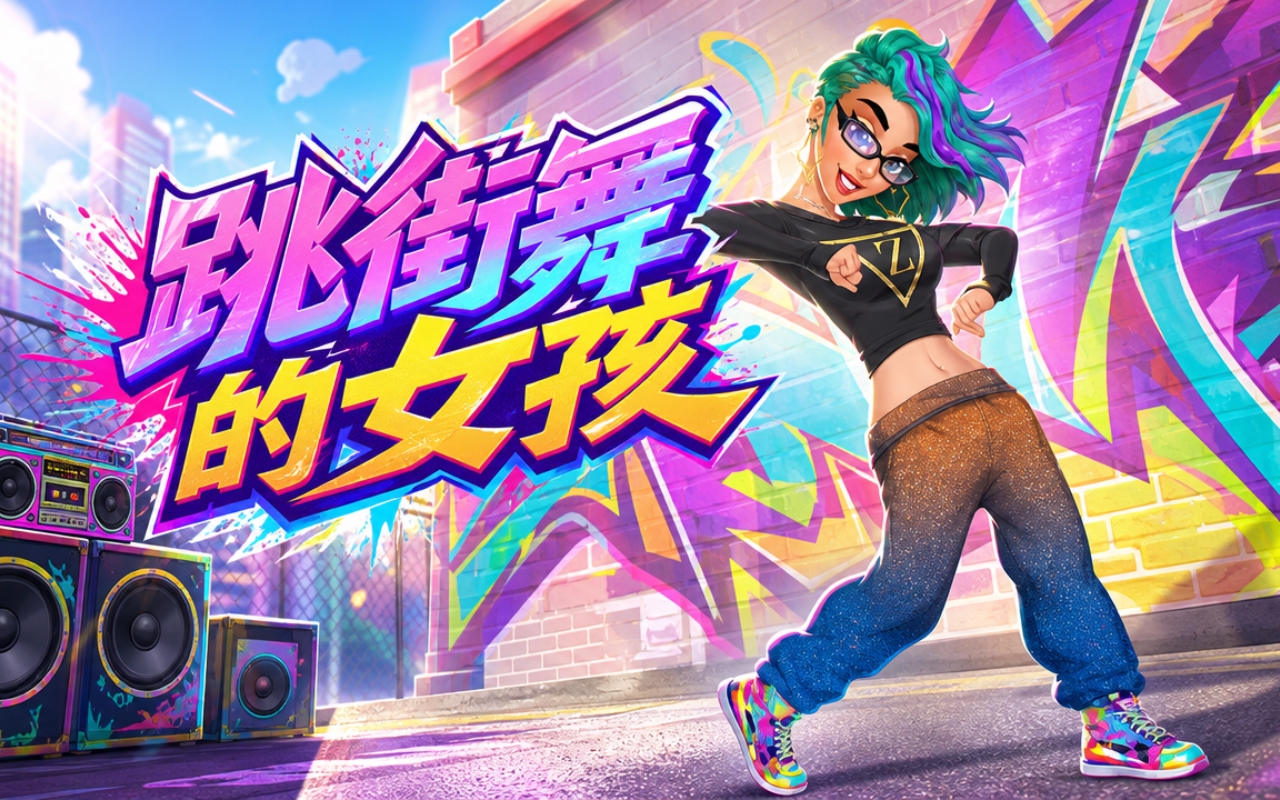 跳街舞的女孩