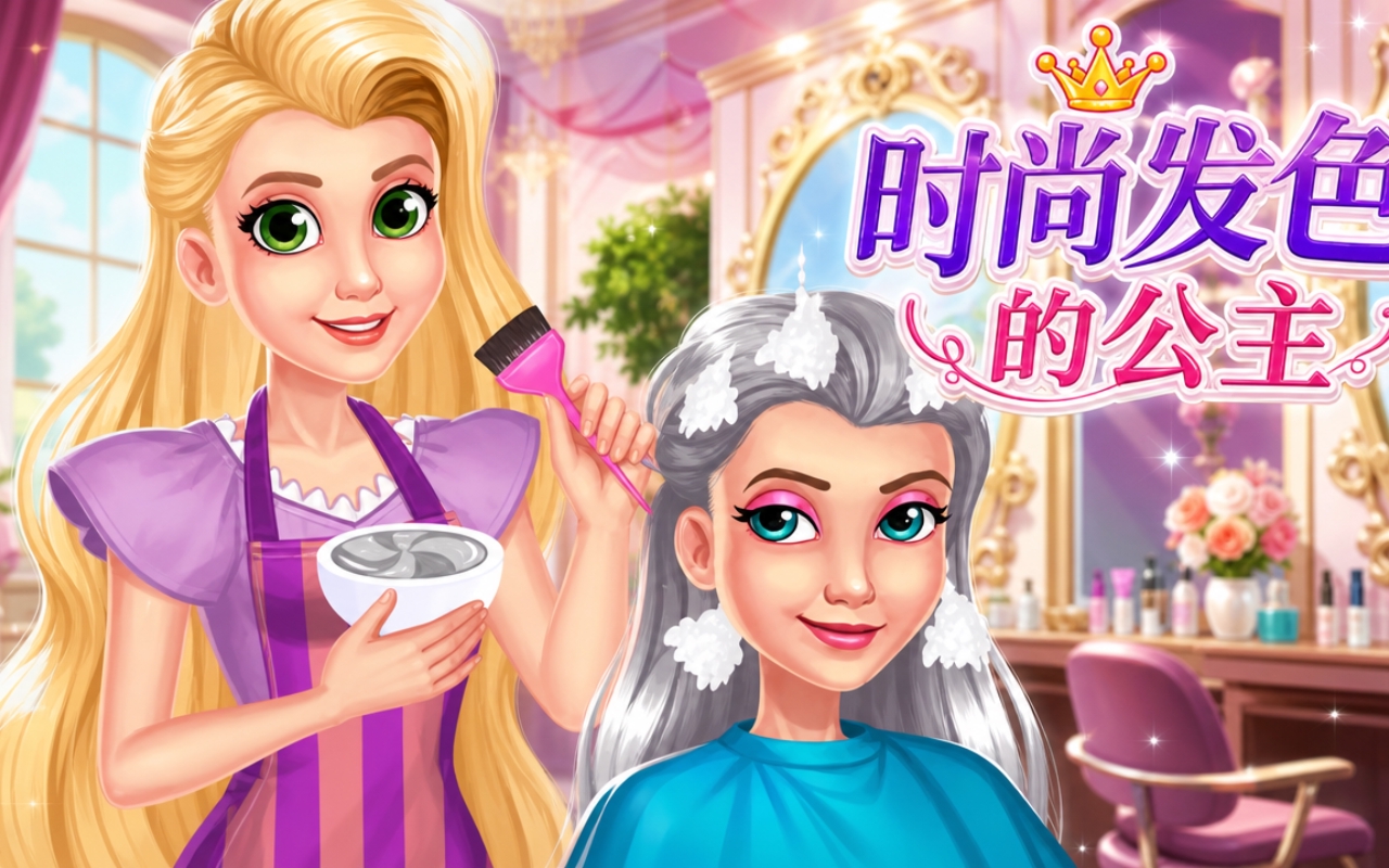 时尚发色的公主