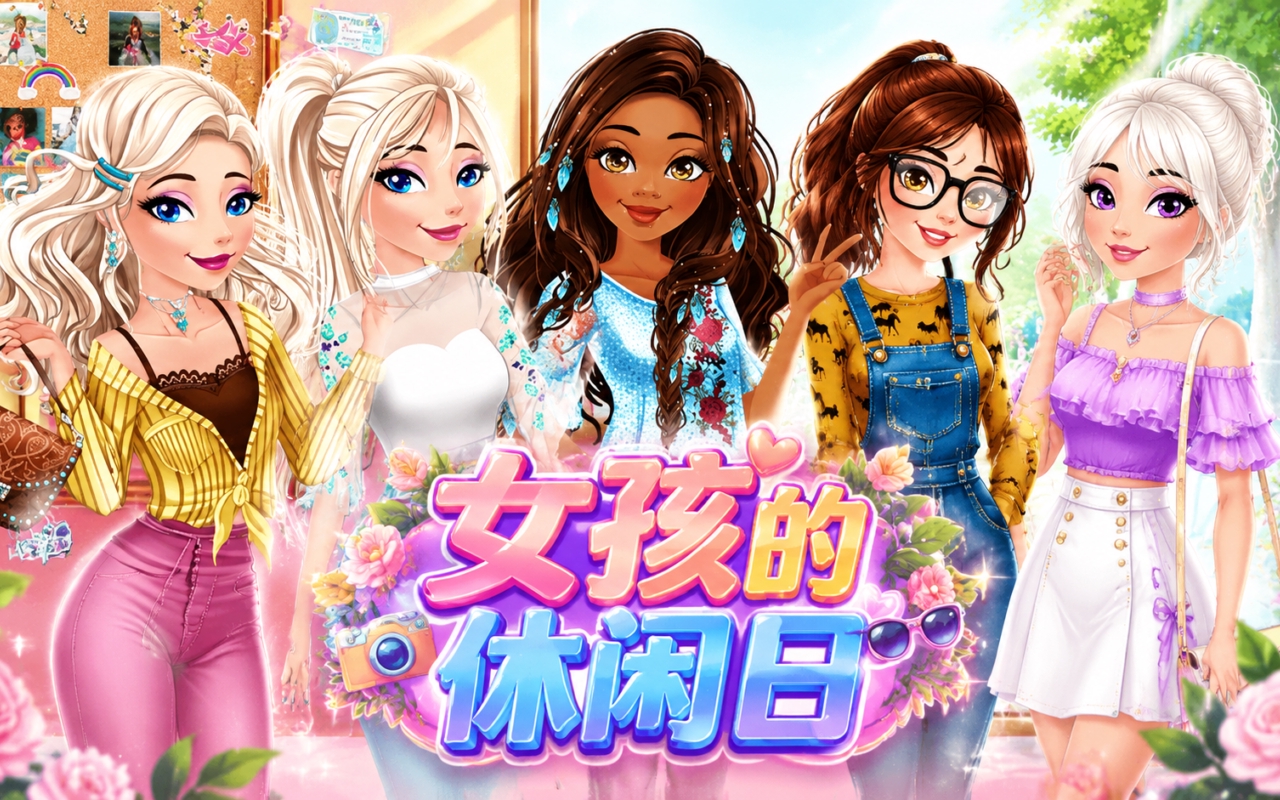女孩的休闲日