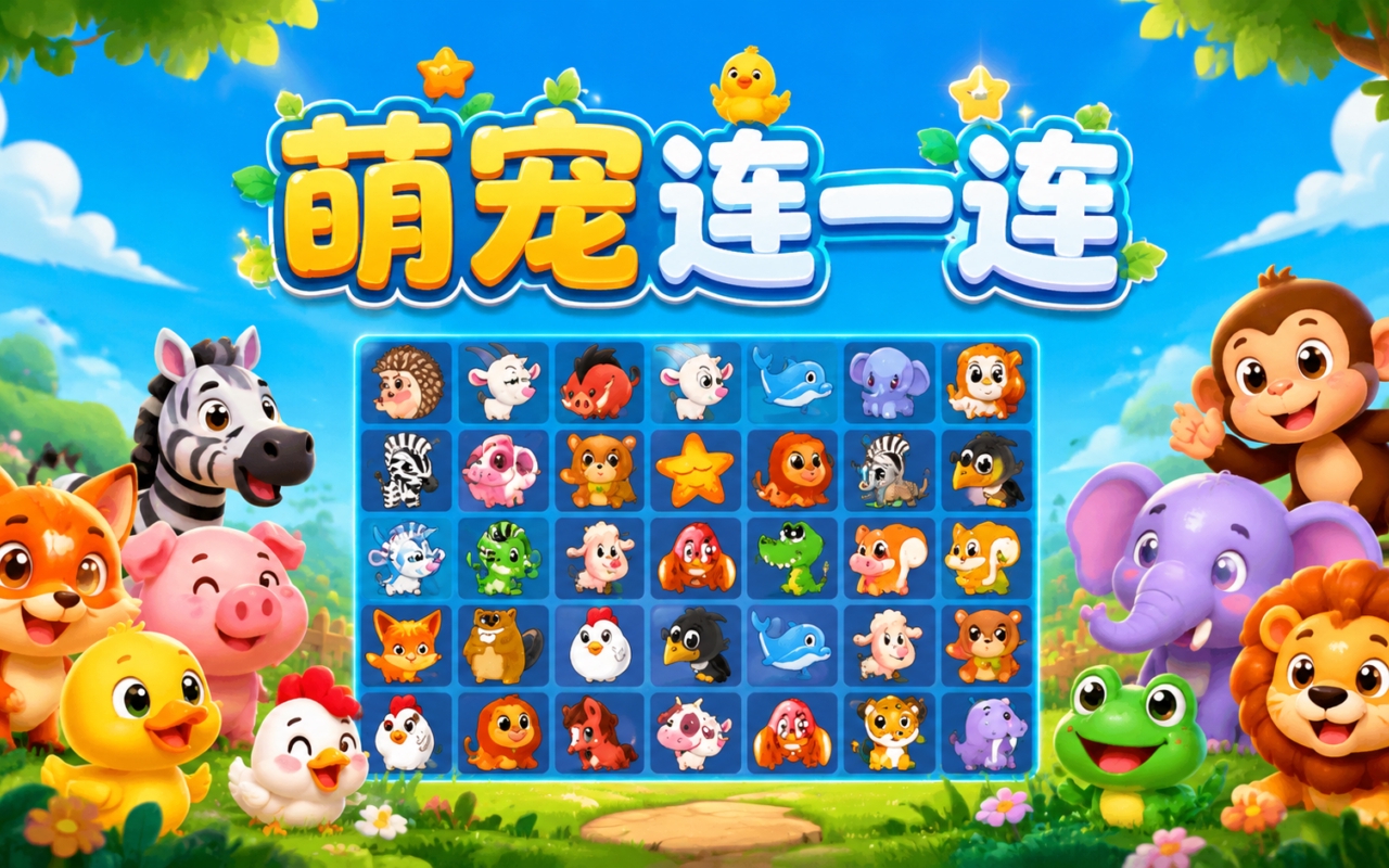 萌宠连一连