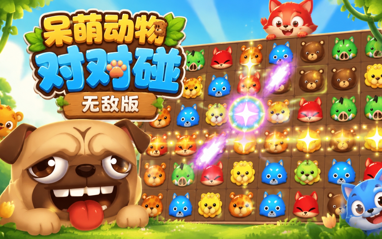 呆萌动物对对碰无敌版