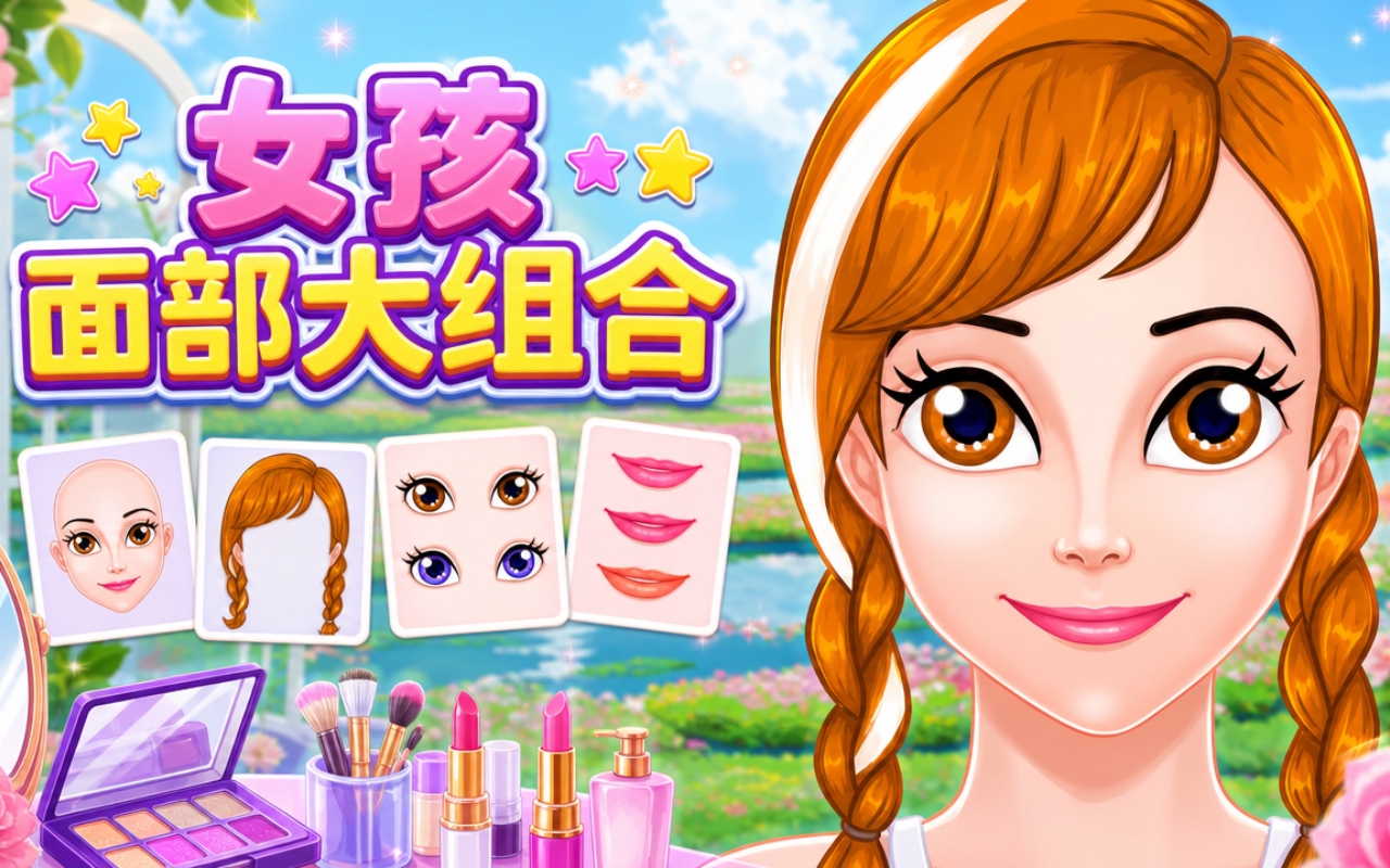 女孩面部大组合