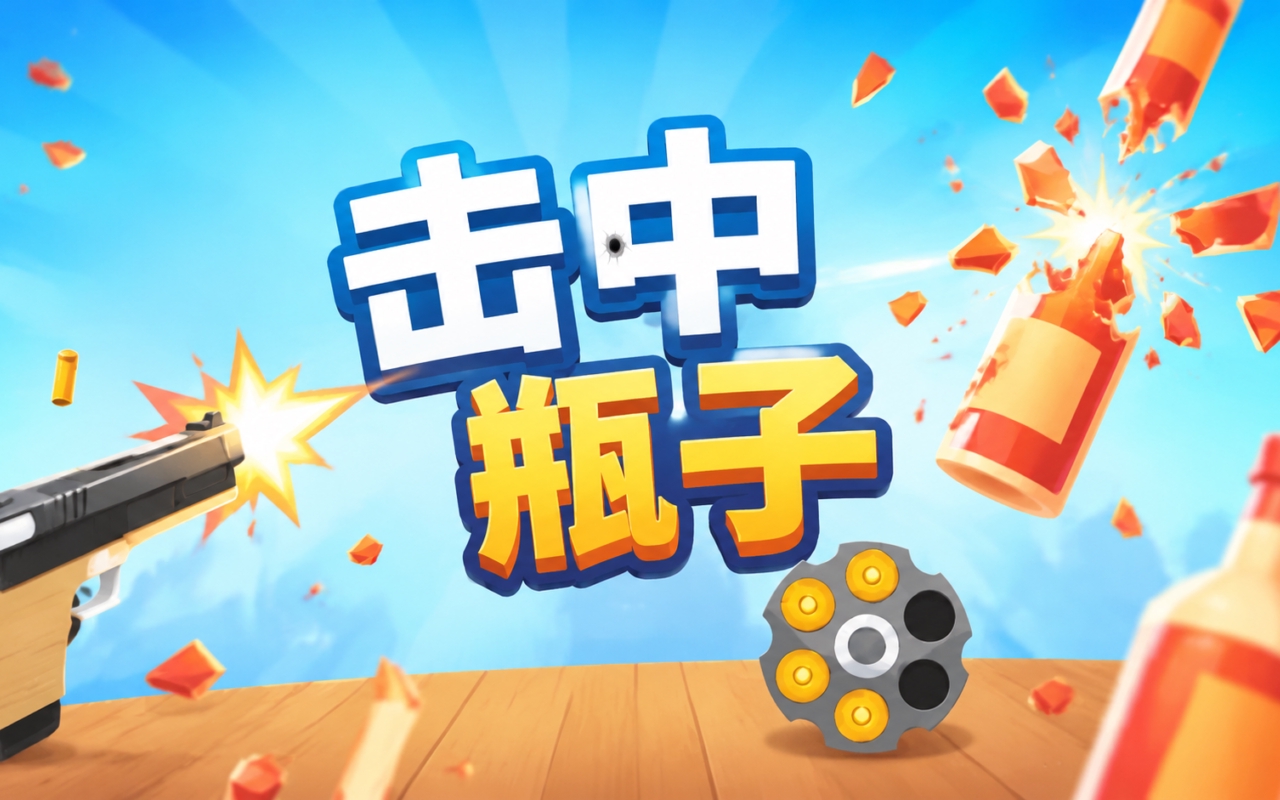 击中瓶子