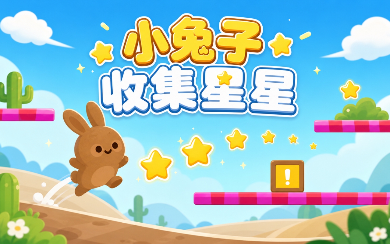 小兔子收集星星