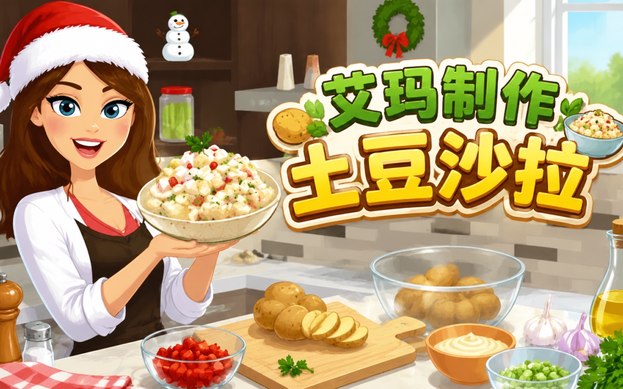 艾玛制作土豆沙拉