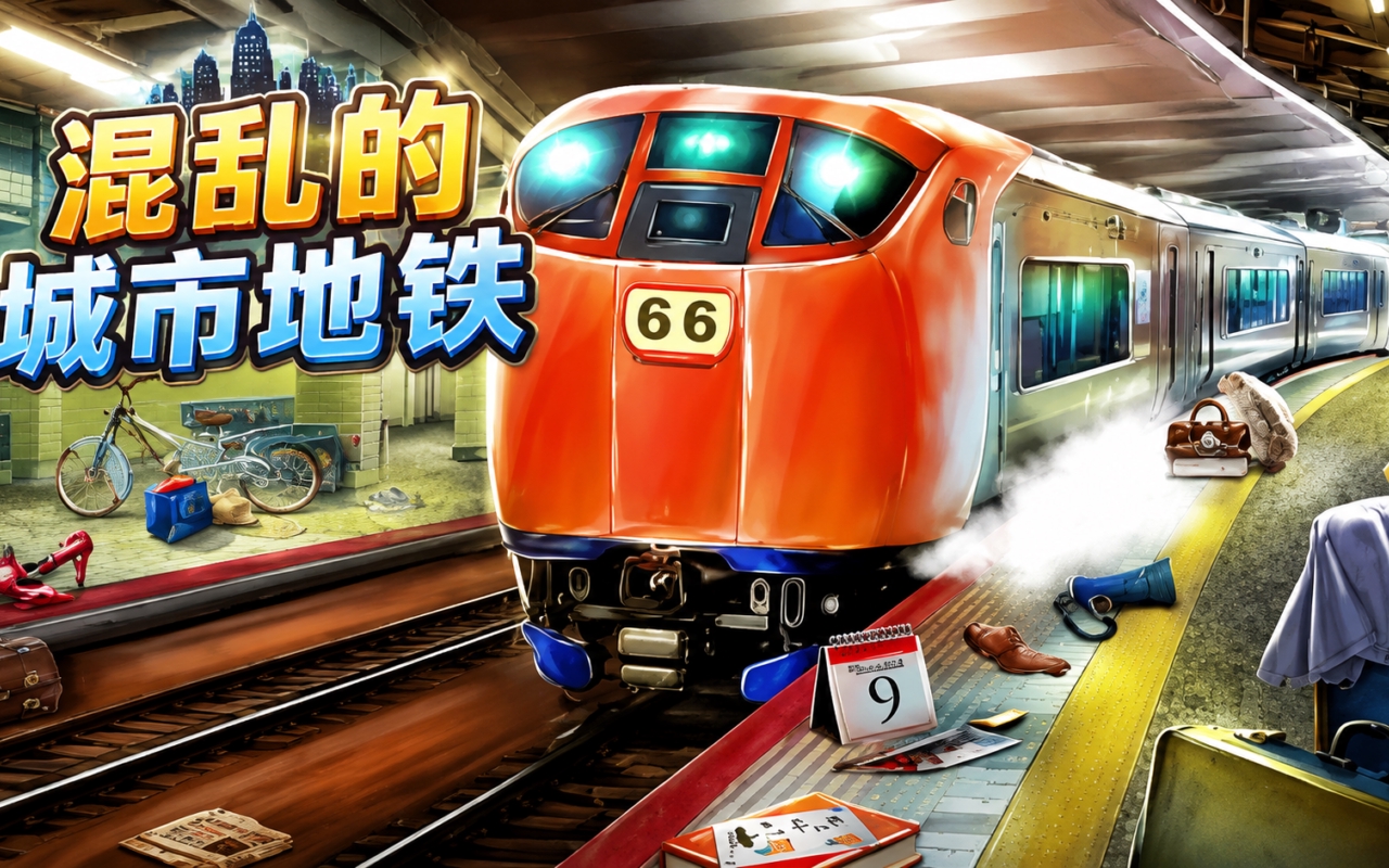 混乱的城市地铁