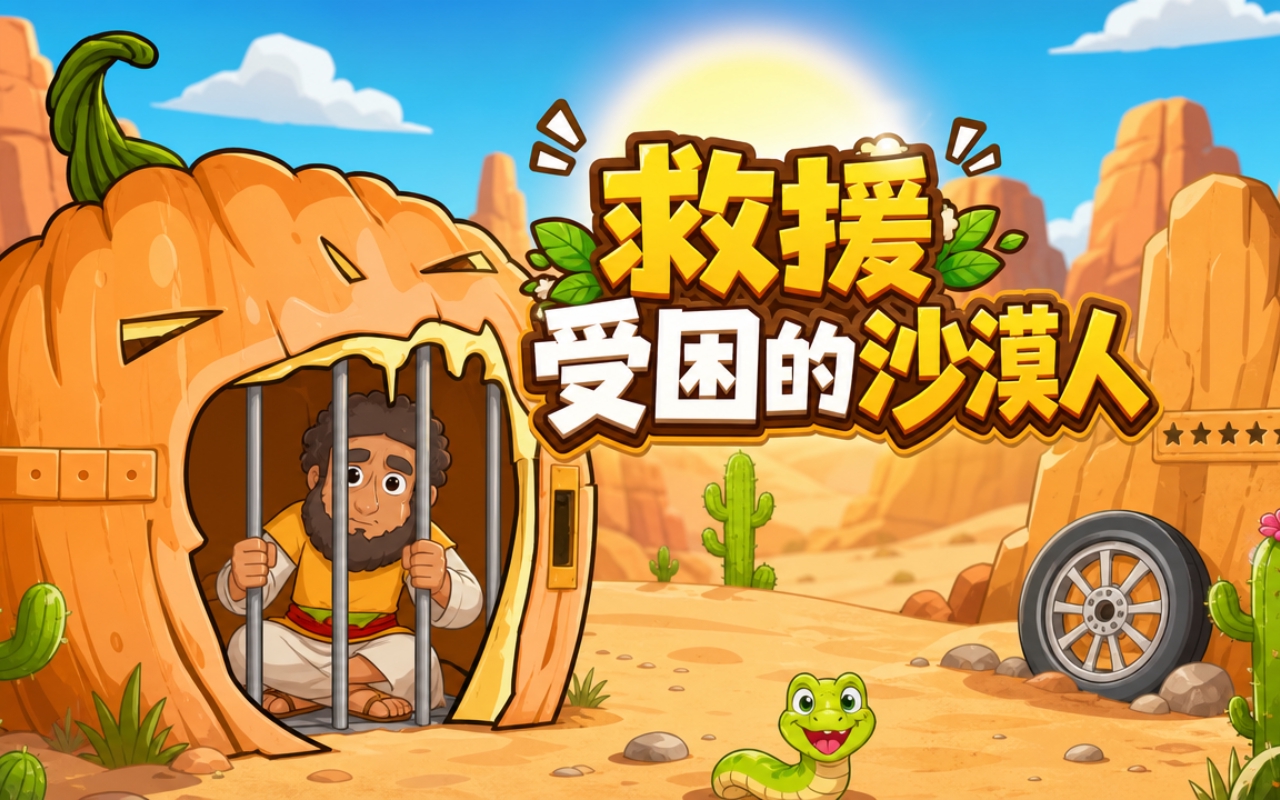 救援受困的沙漠人