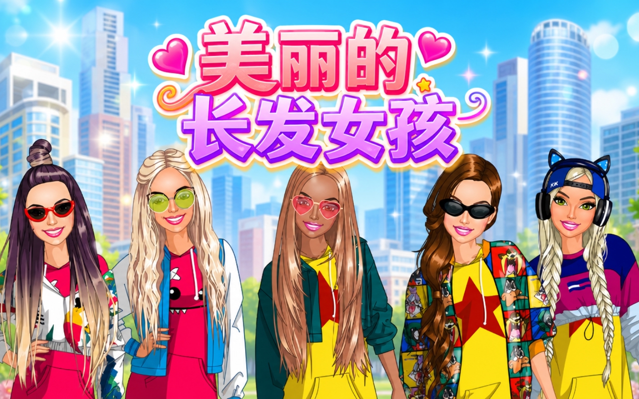 美丽的长发女孩