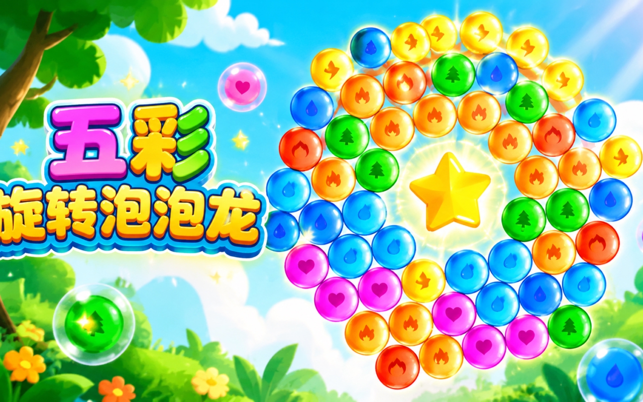 五彩旋转泡泡龙