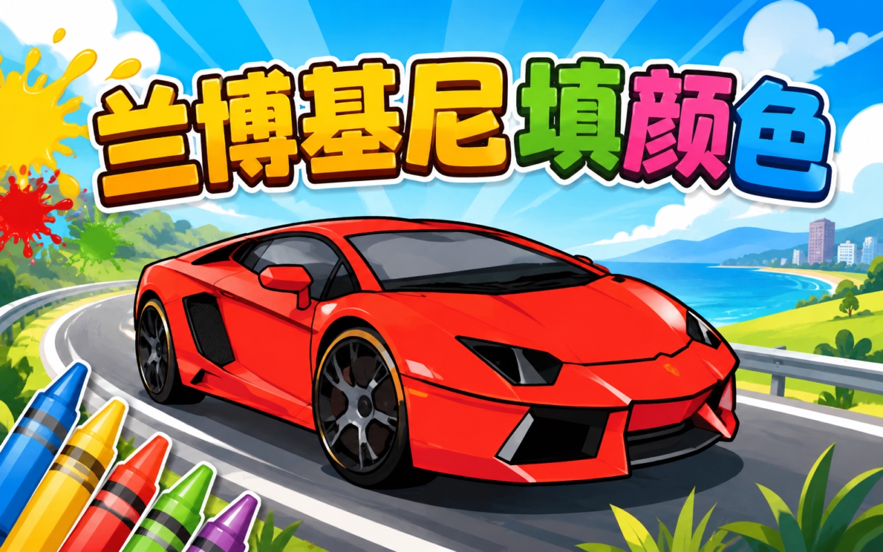 兰博基尼填颜色