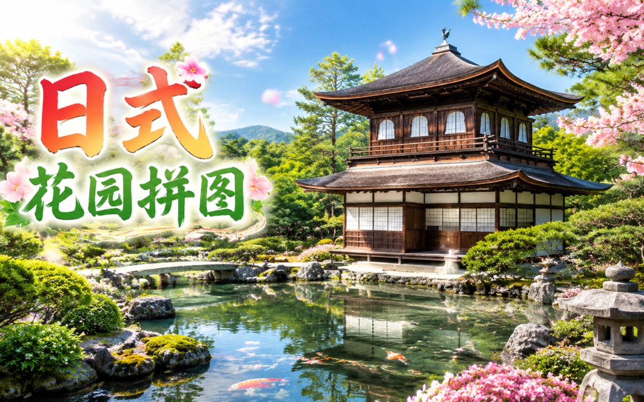 日式花园拼图