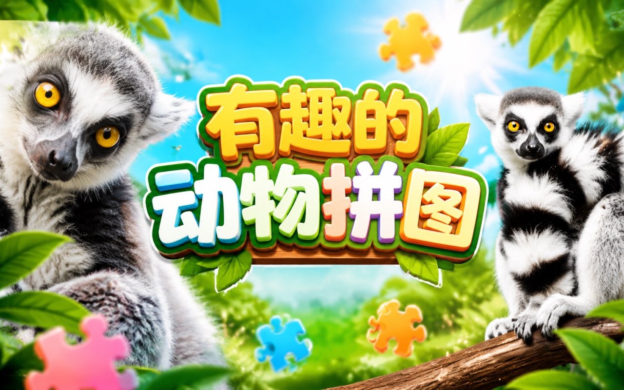 有趣的动物拼图