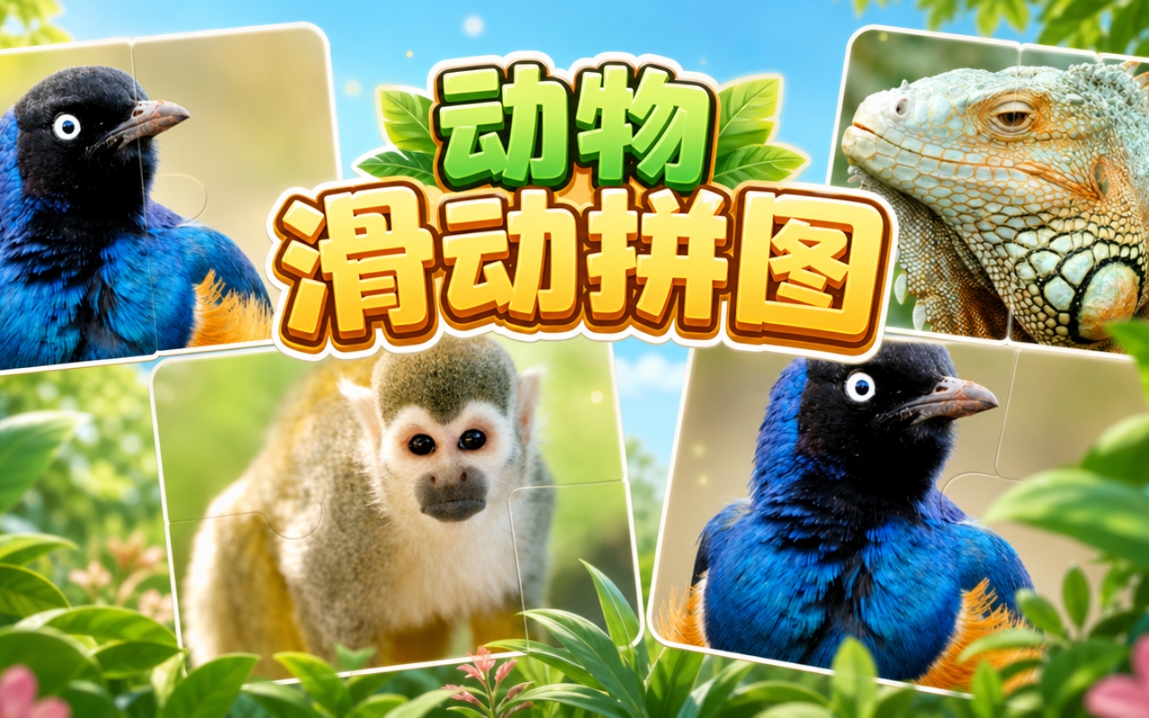 动物滑动拼图
