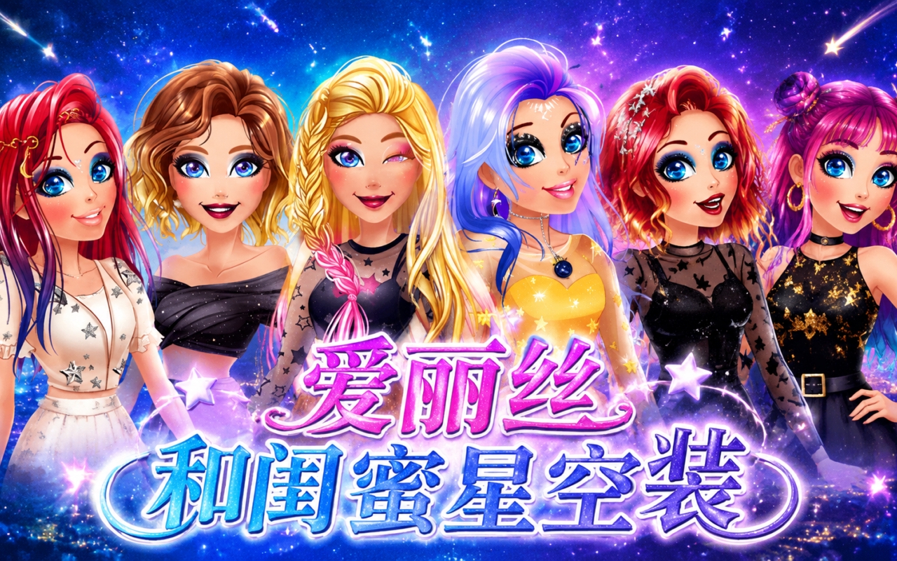 爱丽丝和闺蜜星空装