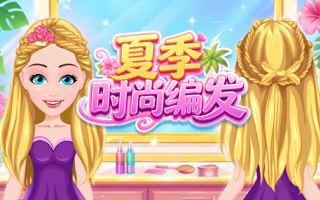 夏季时尚编发
