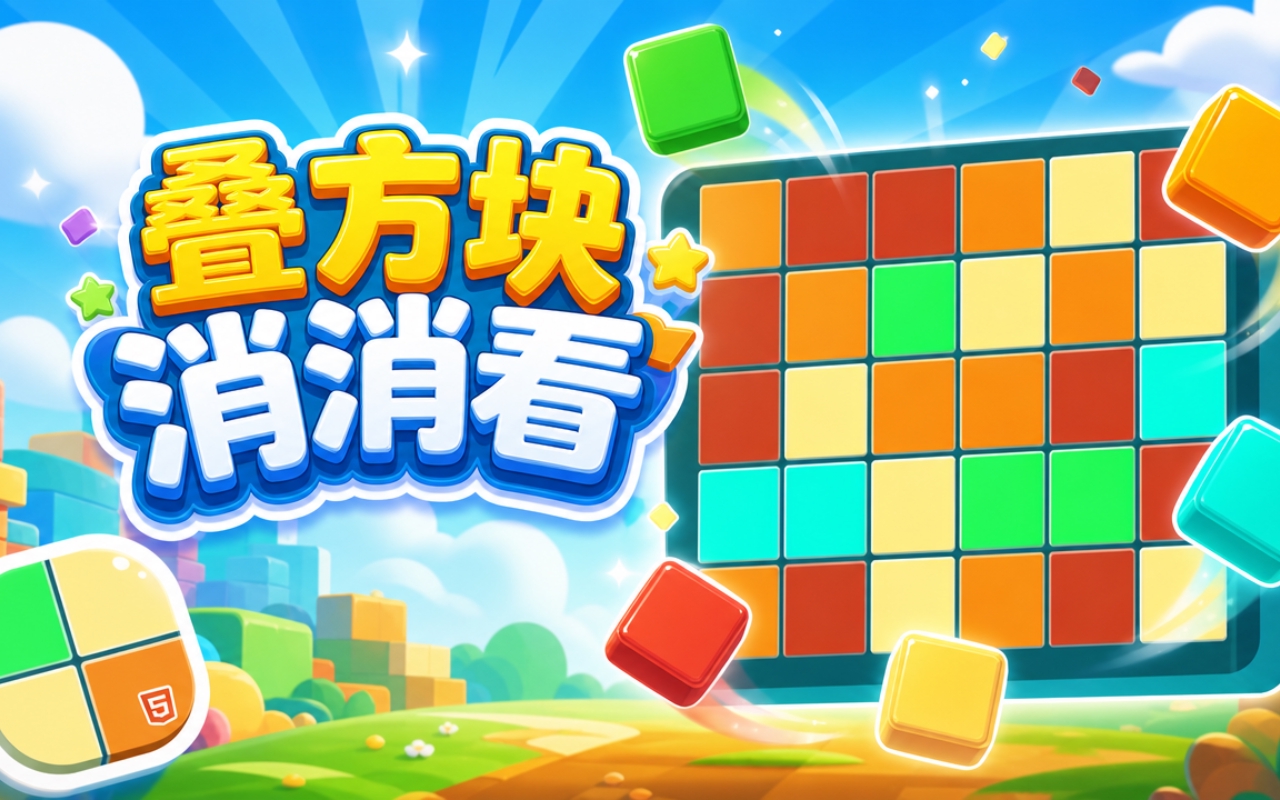 叠方块消消看