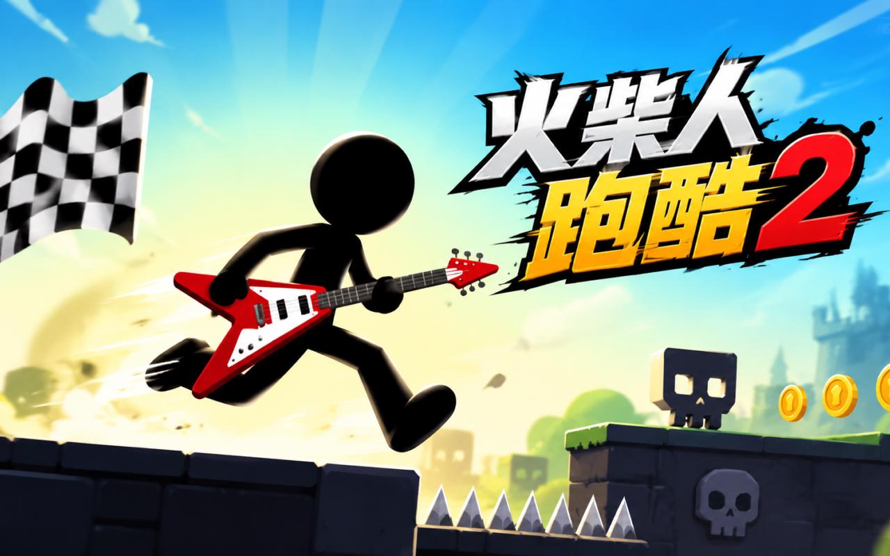 《火柴人跑酷2》攻略：二段跳与下蹲滑行的过关节奏