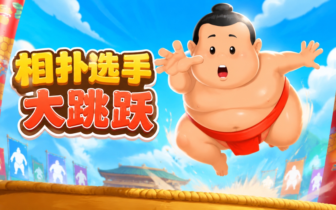 相扑选手大跳跃