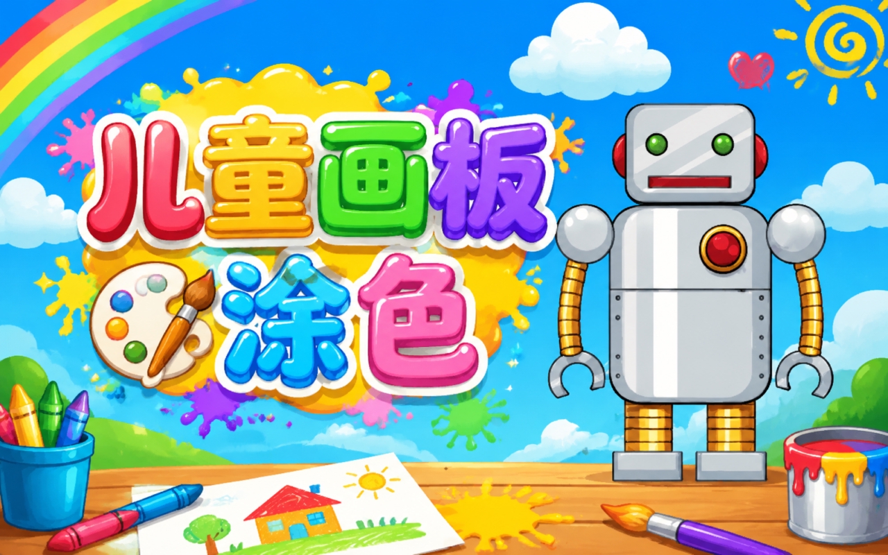 儿童画板涂色