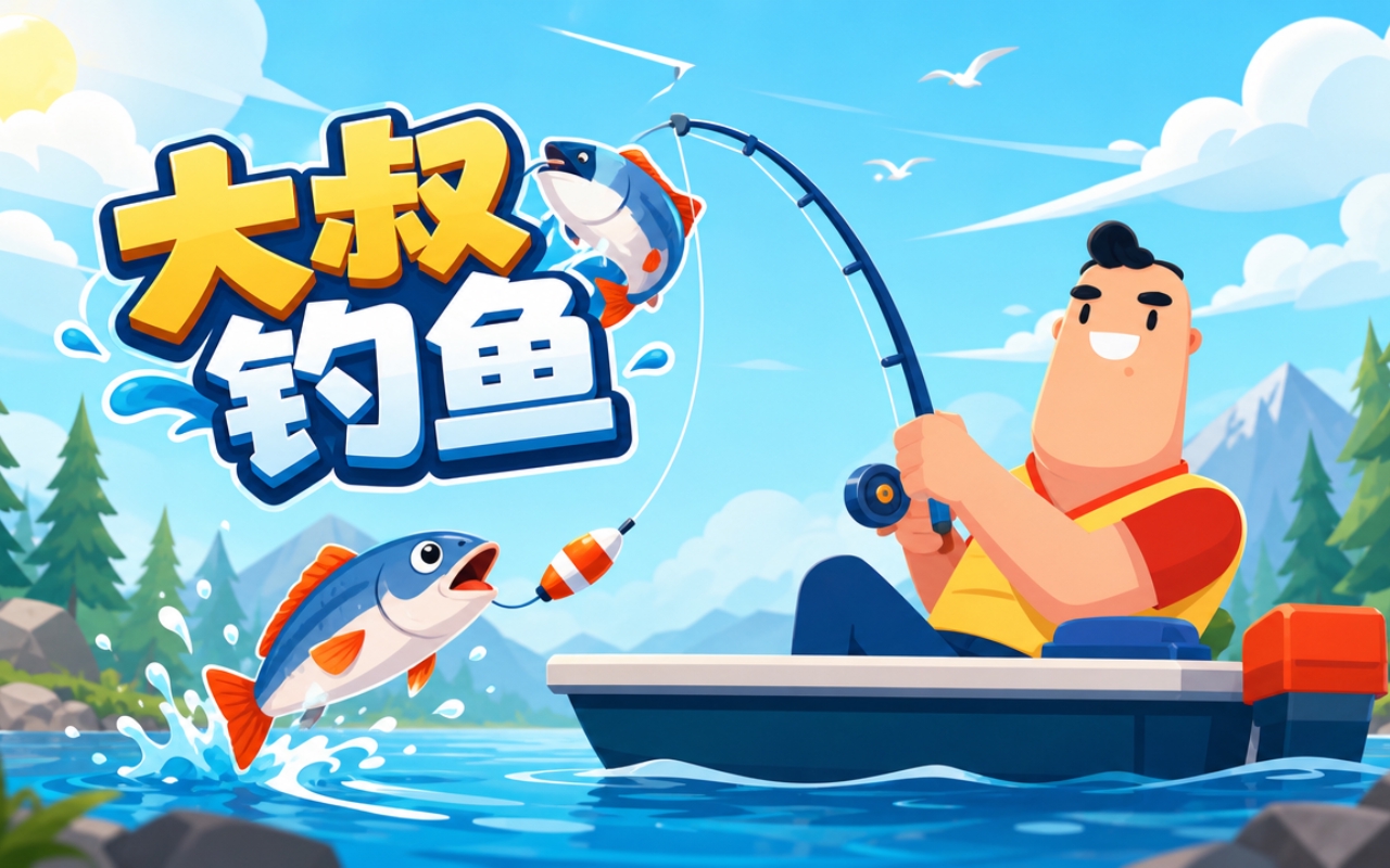 大叔钓鱼