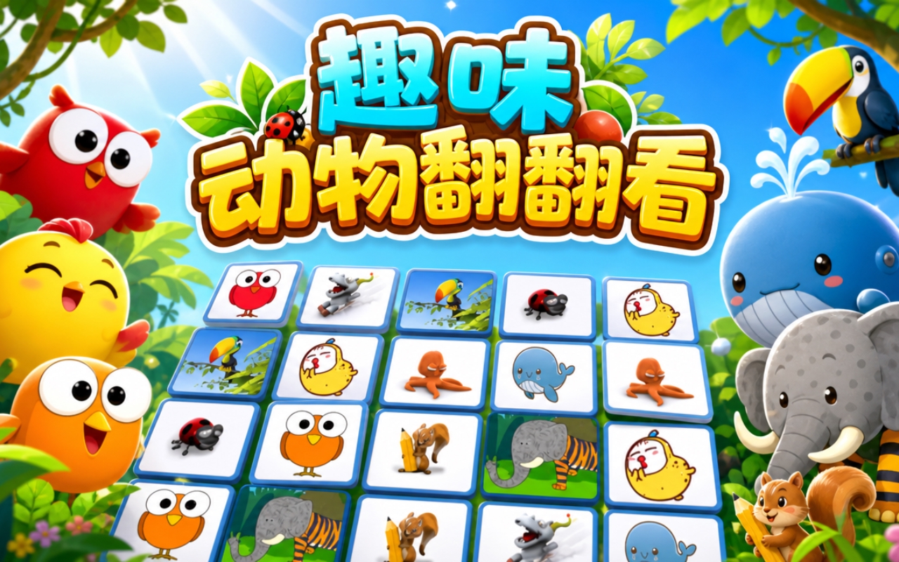 趣味动物翻翻看