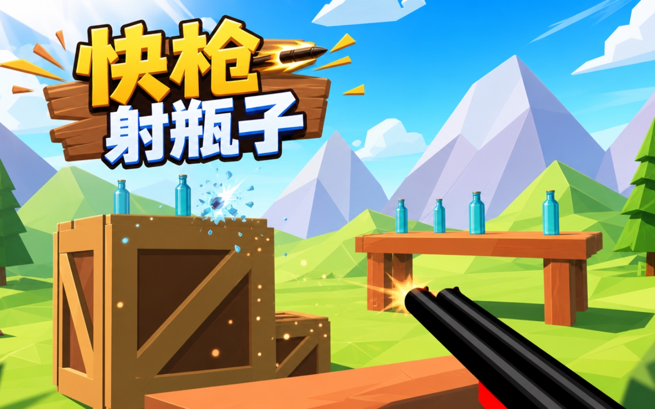 快枪射瓶子
