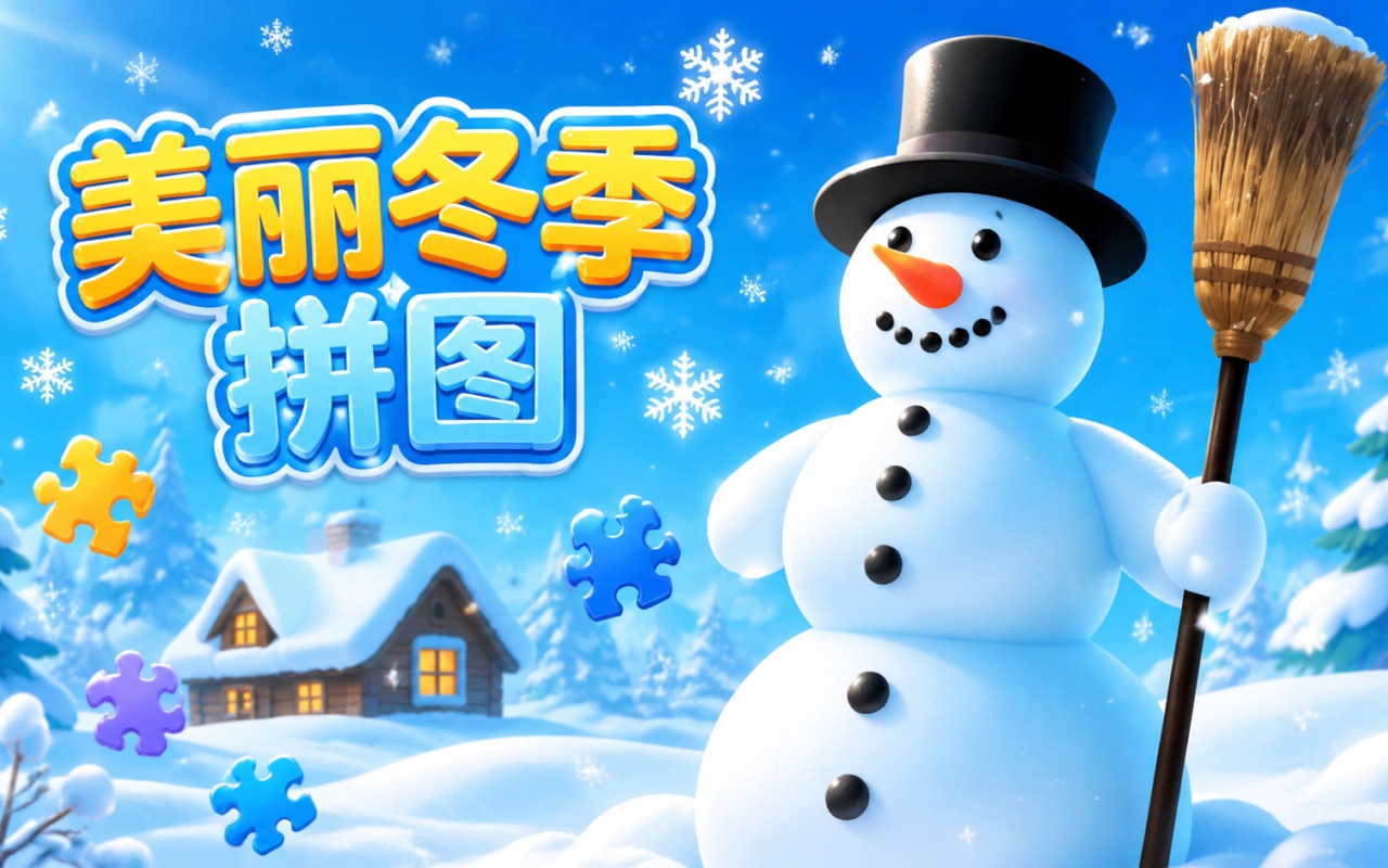 美丽冬季拼图